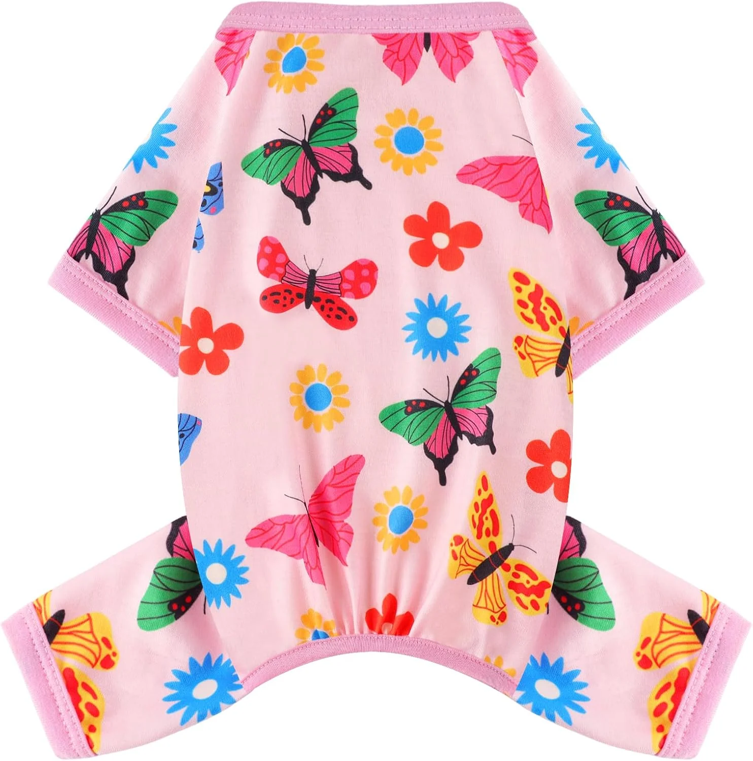 Verified Dog Pajamas Small Sized Dogs Stretchable Summer Dog Clothes Pjs 4 Legs Girl Boy Cute Soft Puppy Outfits Doggie Cat Jammies Jumpsuit Sleeper for Pet Butterfly S Prestigious