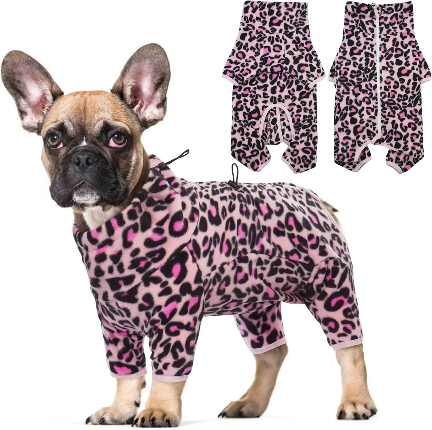 Effective ROZKITCH Dog Winter Jumpsuit Pet Windproof Warm Cold Weather Jacket Vest with Luminous Zipper Jumpsuit Apparel Outfit Clothes for Large Giant Dog L-Pink 4XL Elite