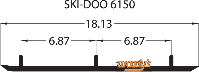 High-Performance WOODY'S Wear Bar - Trail Blazer IV Flat-Top - 6 - 60 TSD4-6150 Eco-Friendly