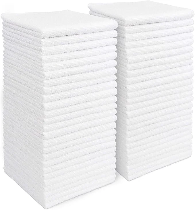 Crafted AIDEA Microfiber Cleaning Cloth White 50PK Cleaning Rags Lint Microfiber Towels Kitchen Towels Dusting Cloth Wash Cloths Dish Rags White 11.5 x 11.5 About ThisOverview Artisan