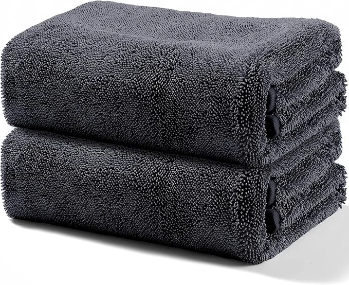 Quality JOYMOOP Microfiber Towels for Cars 2 Pack 63 x 29.5 Car Drying Towel Dark Gray Reusable Car Towel Quick Drying Car Microfiber Cleaning Cloth for R SU TrucksAbout ThisOverview Smooth