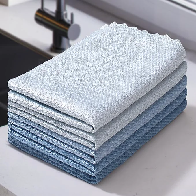 Environmentally Friendly JOYMOOP Fish Scale Streak Glass Window Cleaning Cloth Microfiber Cleaning Cloth Reusable Absorbent Shiny Wipes Microfiber Towels Lint Dish Drying Polishing Towels 5 pcsAbout ThisOverview Selected