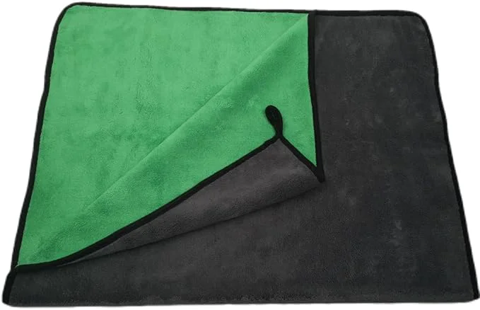 Elite Large Microfiber Drying Towel for Car Great Thick Soft Plush Towels 36 x 24inches 800GSM Thickness Quality Washable Absorbency No Scratch Lint Drying Towel 36 x 24inches Grey-Green 1pack About ThisOverview Practical