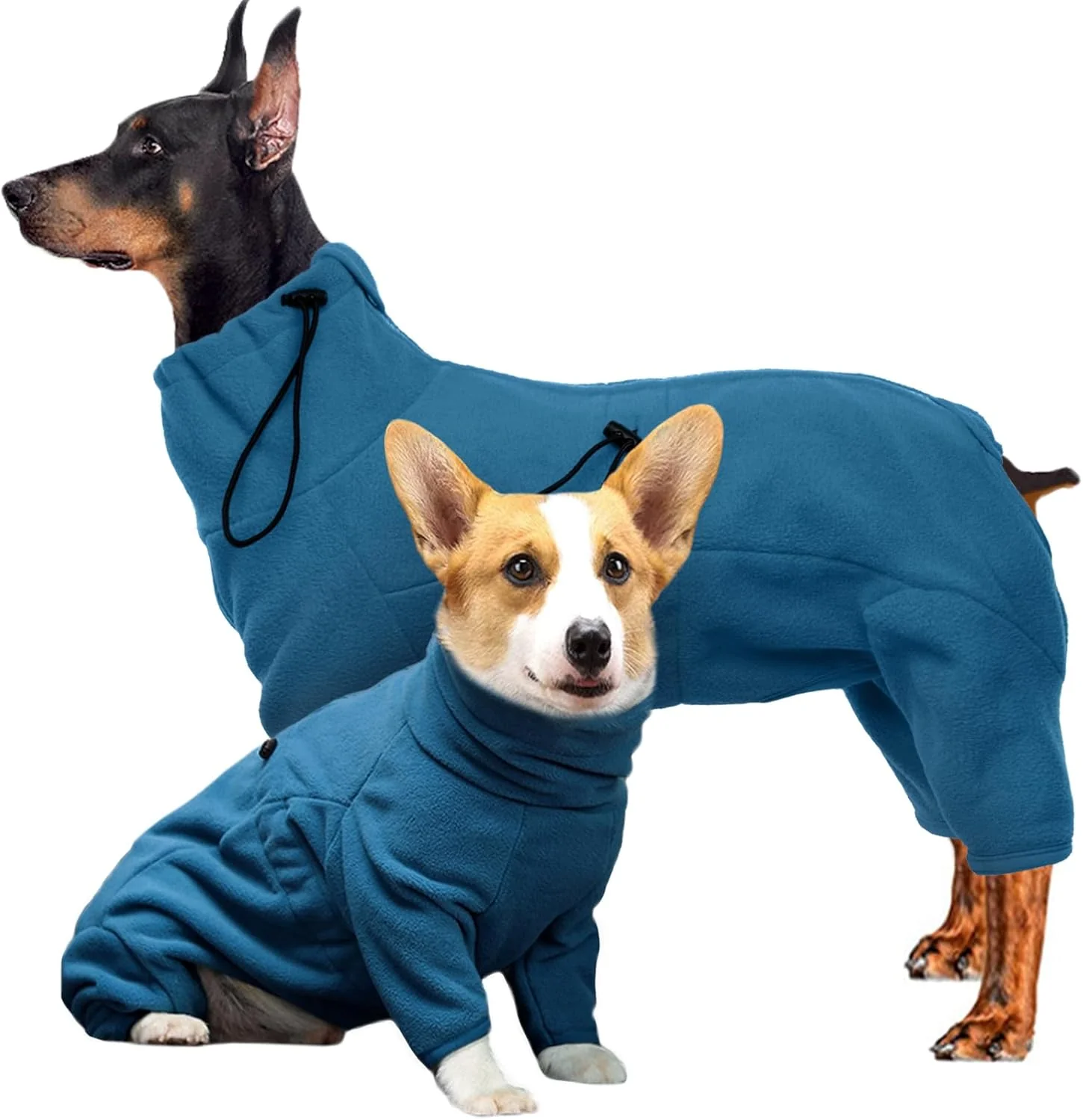Powerful ROZKITCH Dog Long Sleeve Pajamas Pet Windproof Warm Cold Weather Jacket Vest Cozy Jumpsuit Apparel Outfit Clothes for Large Giant Dog Walking Sleep 4XL Superior