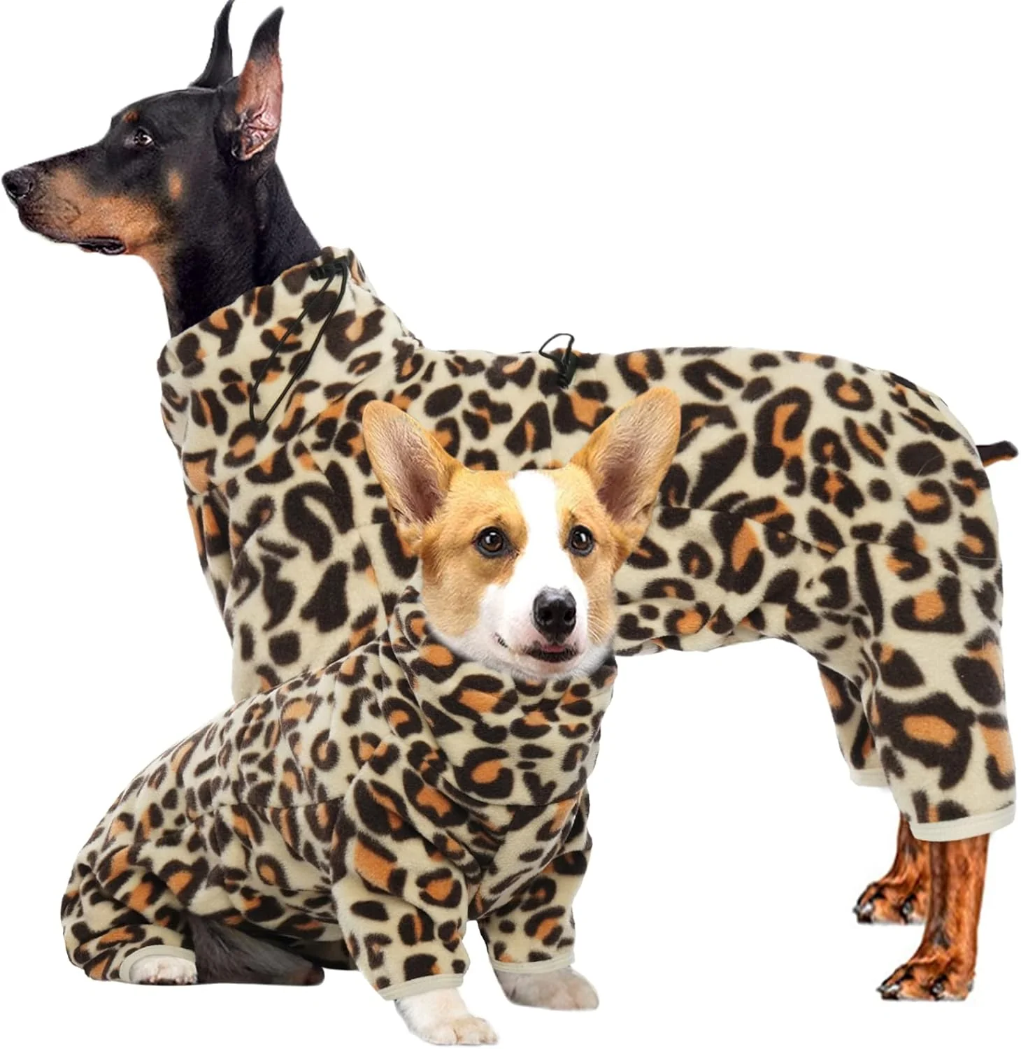 Specialty ROZKITCH Dog Leg Warmers for Large Dogs Pet Windproof Warm Cold Weather Jacket Vest with Luminous Zipper Jumpsuit Apparel Outfit Clothes for Small Medium Large Dog Brown L Durable