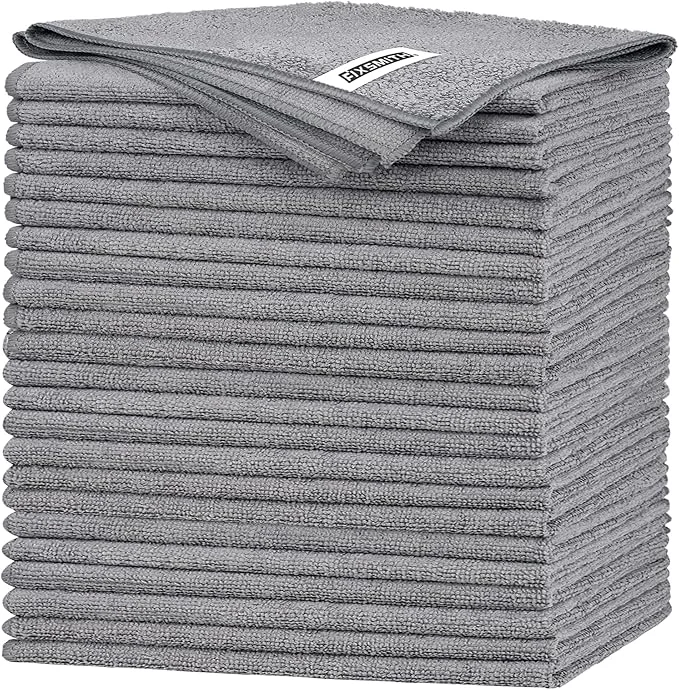 Specialty FIXSMITH Grey Microfiber Cleaning Cloth -Pack of 24 Highly Absorbent Cleaning Rags 16 X12 All Purpose Cleaning Towels for Housekeeping Kitchen Car Lint and Reusable Microfiber TowelsAbout ThisOverview Sustainable