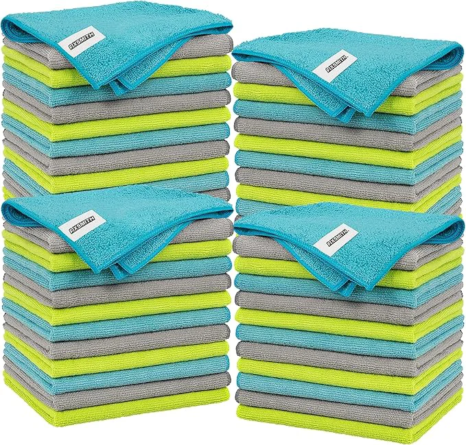 Reliable FIXSMITH Microfiber Cleaning Cloth - Pack of 48 Multi-Functional Cleaning Towels Size 12 x 16 in Highly Absorbent Cleaning Rags Lint- Streak- Cleaning Cloths for Car Kitchen Home OfficeAbout ThisOverview Solid