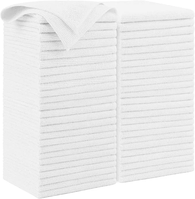 Innovative AIDEA Microfiber Cleaning Cloth White 50PK Microfiber Towels for Cars Premium Car Cloths Dusting Cloth Lint Cleaning Rags for SU House Kitchen Window Workshops 12×12 About ThisOverview Quality