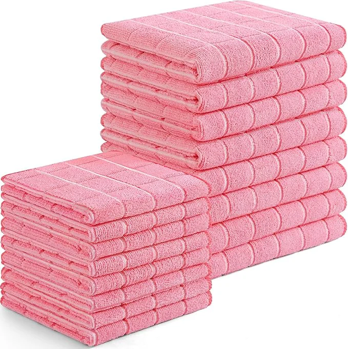 Recyclable Homaxy Microfiber Kitchen Towels and Dishcloths Set 16 Pack Soft and Absorbent Dish Hand Towels Bulk 28 x 16 Inch 12 x 12 Inch Quick Drying Rags for Washing Dishes PinkAbout ThisOverview Exclusive