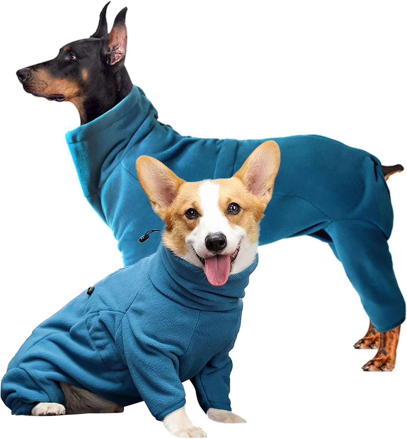Convenient ROZKITCH Doberman Sweater for Dogs Pet Windproof Warm Cold Weather Jacket Vest Cozy Jumpsuit Apparel Outfit Clothes for Small Medium Large Dog Walking Sleep 2XL Authentic
