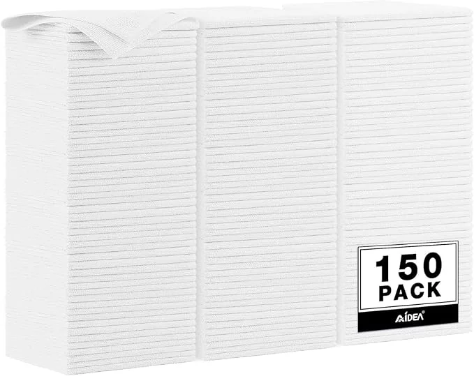 Convenient AIDEA Microfiber Cleaning Cloth White 150PK Microfiber Towels for Cars Premium Car Cloth Dusting Cloths Lint Cleaning Rags for SU House Kitchen Window Workshops 12×12 About ThisOverview Official