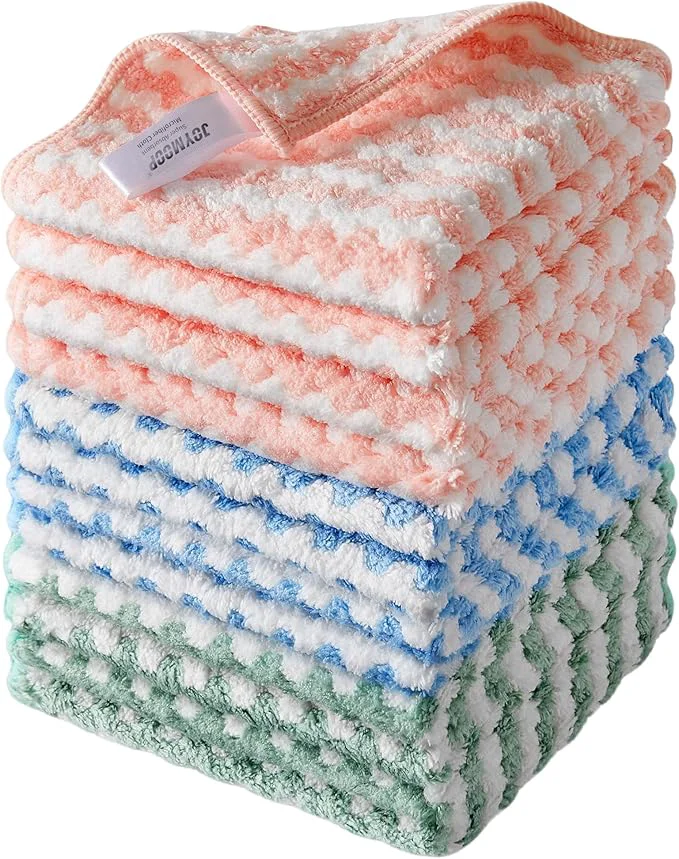 Refined JOYMOOP Microfiber Cleaning Cloth Mixed Color Towels with Edging Large Size 6 Pack 11.8 x 15.7 Absorbent Streak Lint Rags for Cleaning Reusable and Washable TowelsAbout ThisOverview Original Design