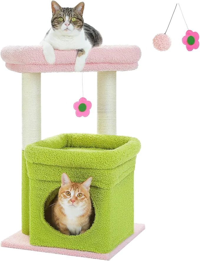 Reliable PEQULTI Cat Tree Flower Cat Tower Recyclable