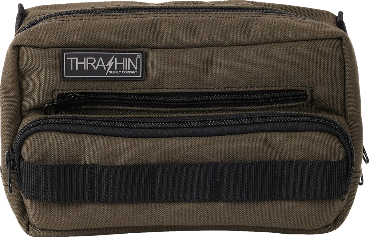Long-Lasting THRASHIN SUPPLY CO. Handlebar Bag Plus - Green THB-0010