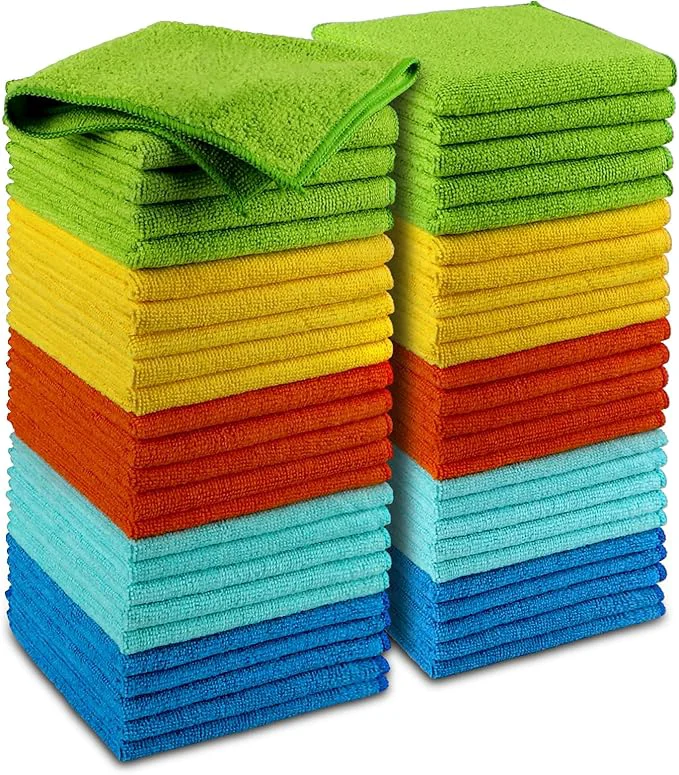 Convenient AIDEA Microfiber Cleaning Cloth 50PK Microfiber Towels for Cars Premium Wash Cloths Dusting Cloth Cleaning Rags Absorbent Towels for SU House Kitchen Window Cleaning Supplies12×12 About ThisOverview Refined