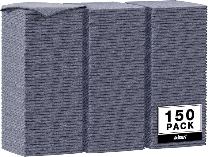 Healthy AIDEA Microfiber Cleaning Cloth Grey 150PK Microfiber Towels for Cars Premium Car Cloths Dusting Cloth Lint Cleaning Rags for SU House Kitchen Window Workshops 12×12 About ThisOverview Easy-to-Use