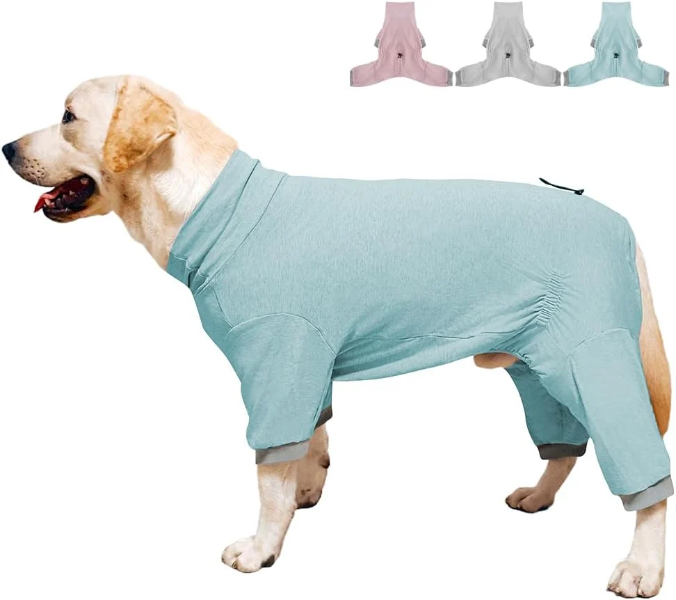 Trusted Dog Pyjamas PJS Sweater Clothes and Home Clothing Suitable for Large to Giant Breeds of Dogs Dog Surgery Recovery Suit Extra-Large Stretch Fabric Four-Legged Clothes Thin Blue 6XL Pure