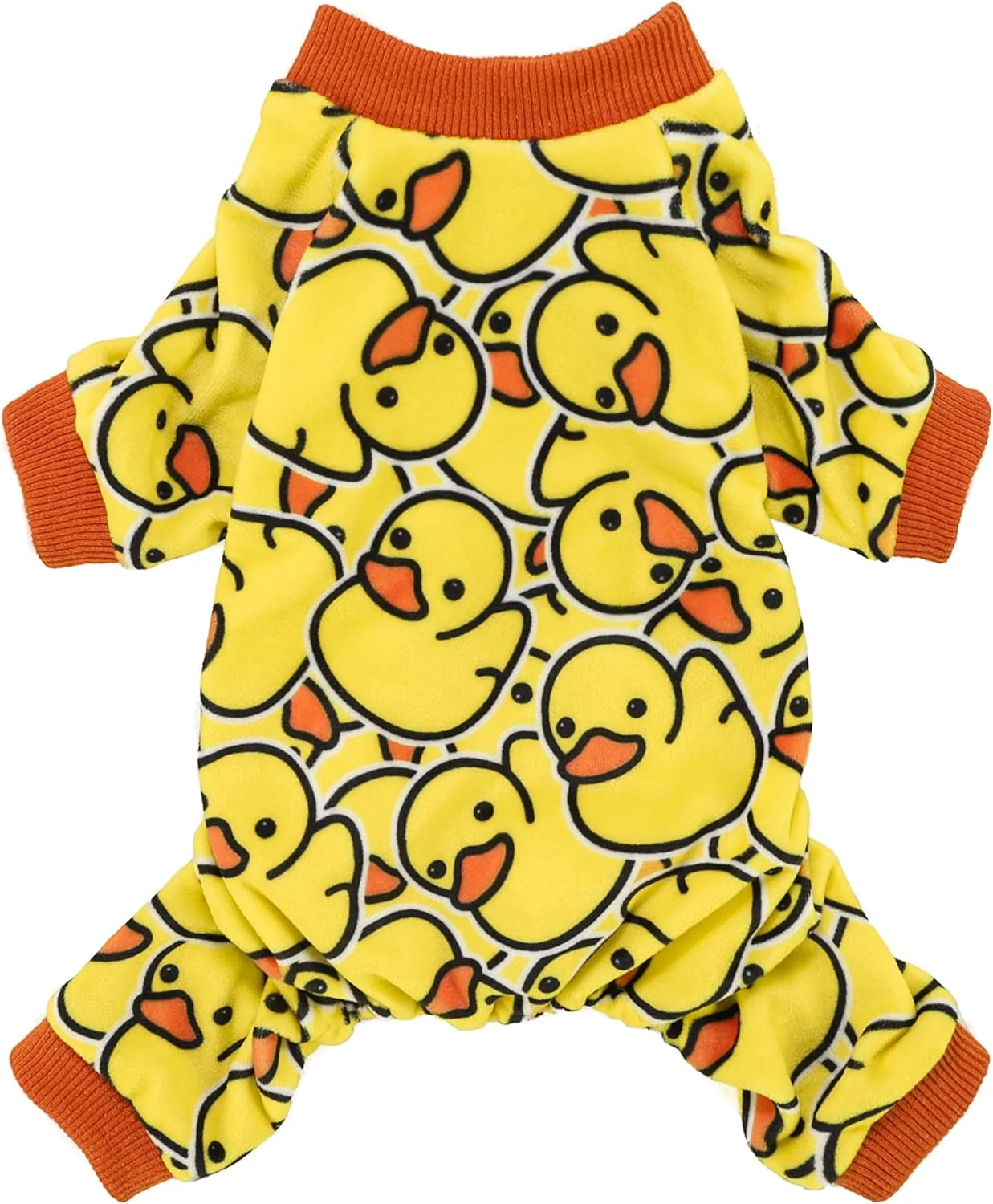 Practical Fitwarm Funny Duck Dog Pajamas Dog Winter Clothes for Small Dogs Girl Lightweight Velvet Pet Jumpsuit Cat Onesie Yellow XXL First-Class