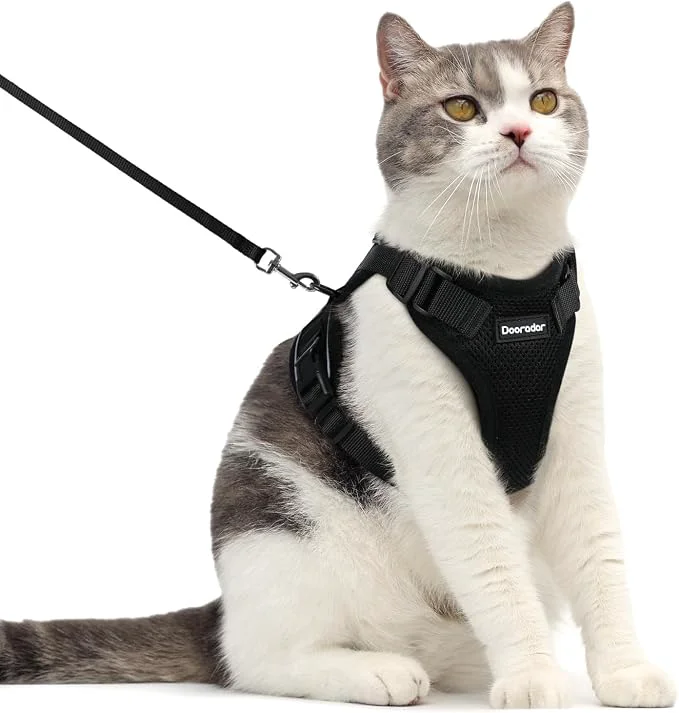 Classic Dooradar Cat Harness and Leash Set Escape Proof Safe Adjustable Kitten Vest Verified