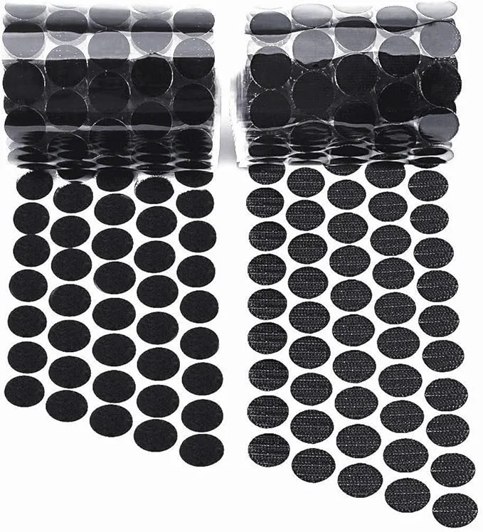 Selected Self Adhesive Dots Strong Adhesive 1600pcs 800 Pairs 0.59 inch Diameter Sticky Back Hook Nylon Loop Strips with Waterproof Sticky Glue Tapes for Classroom Office Home Black About ThisOverview User-Friendly