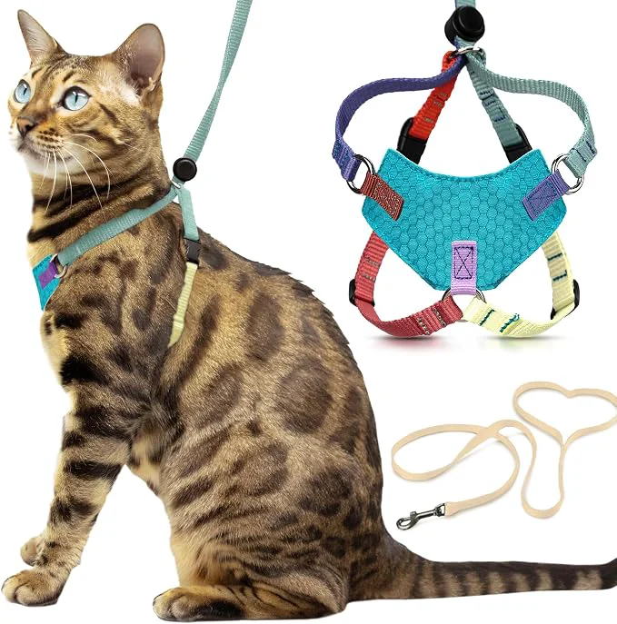 Top-Quality Houdini™ Escape Proof Cat Harness and Leash Set by OutdoorBengal – Tactical Vest Sophisticated