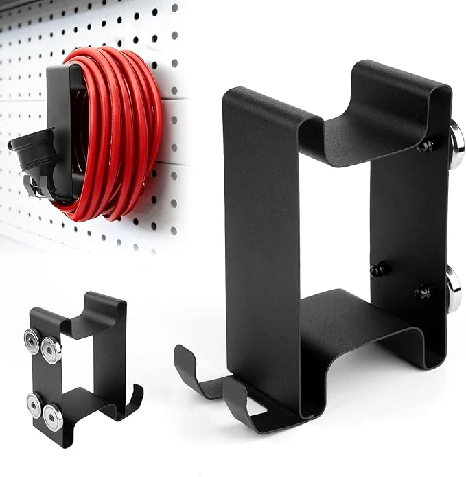 Genuine All Metal Magnetic Extension Cord Holder Organizer-Holds up to 32 ft Cord Coinicxcel Heavy-Duty Extension Cable Hanger with 4 Strong Magnets Integrated Hooks for Garage Organization and StorageAbout ThisOverview High-Performance