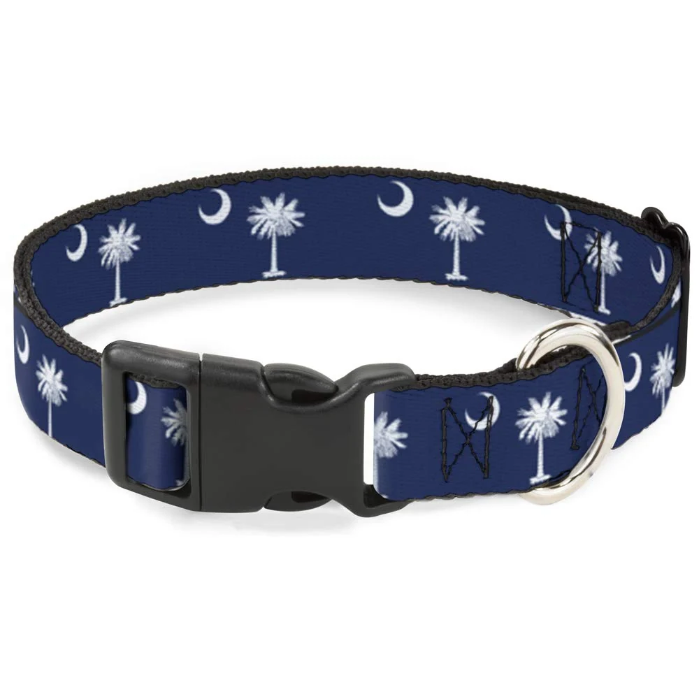 Quality Buckle-Down 16-23 inch South Carolina Flags Plastic Clip Collar – 1.5 inch Wide ly Licensed High-Performance