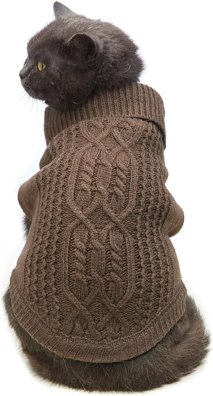 Green Stretchy Cat Sweater High-Performance