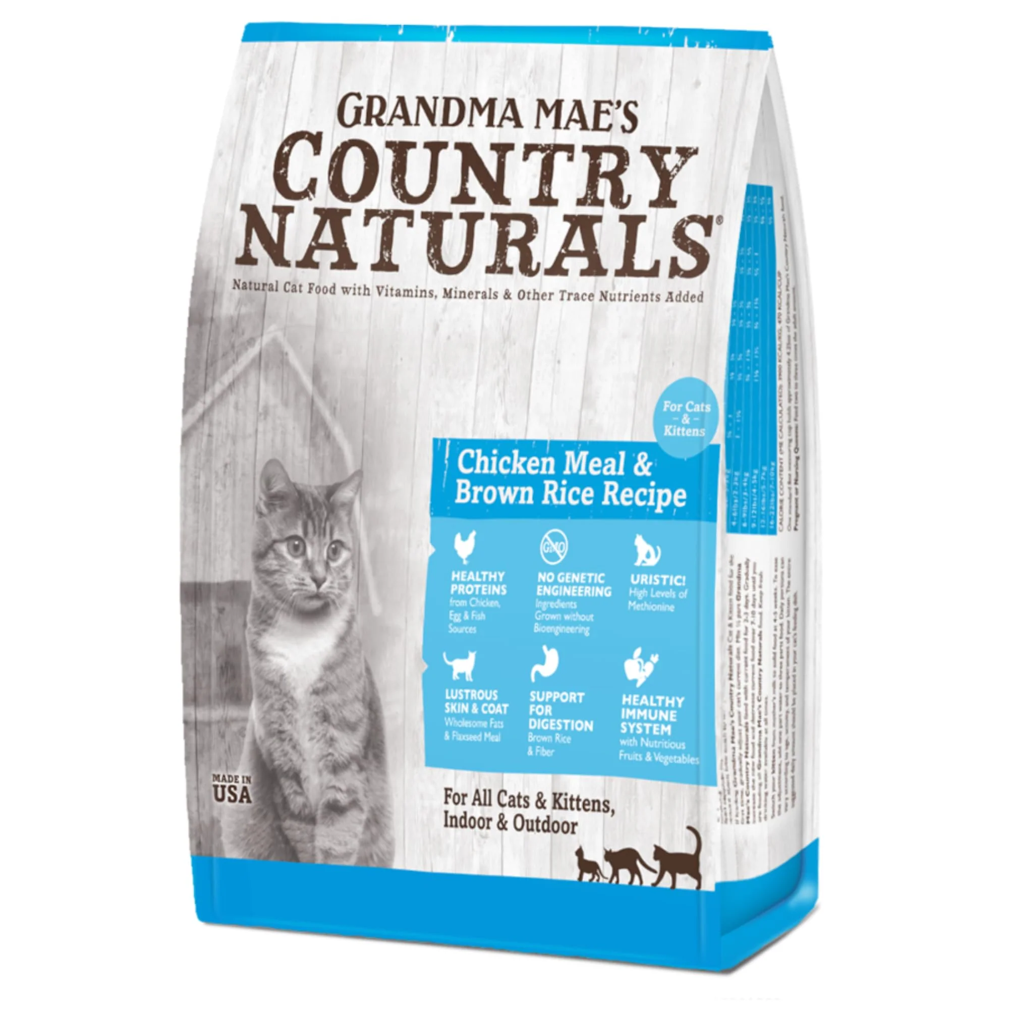 Consistent Grandma Mae s Country Naturals Dry Cat Food – Chicken Brown Rice 3 lb USA Made Effective
