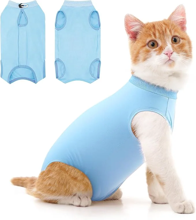 First-Class Cat Recovery Suit for Abdominal Wounds or Skin Diseases Cat Onesie for Cats User-Friendly