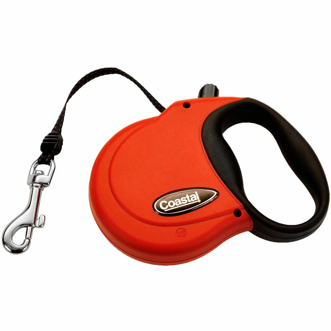 Soft Coastal Pet Power Walker Retractable Leash – Reflective Stop-and-Release Comfort Grip – Red X-Small Elite