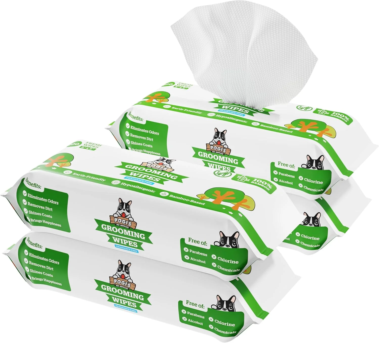 User-Friendly Pogi s Dog Grooming Wipes. Sized and styled for homes not just a listing photo. Fashionable