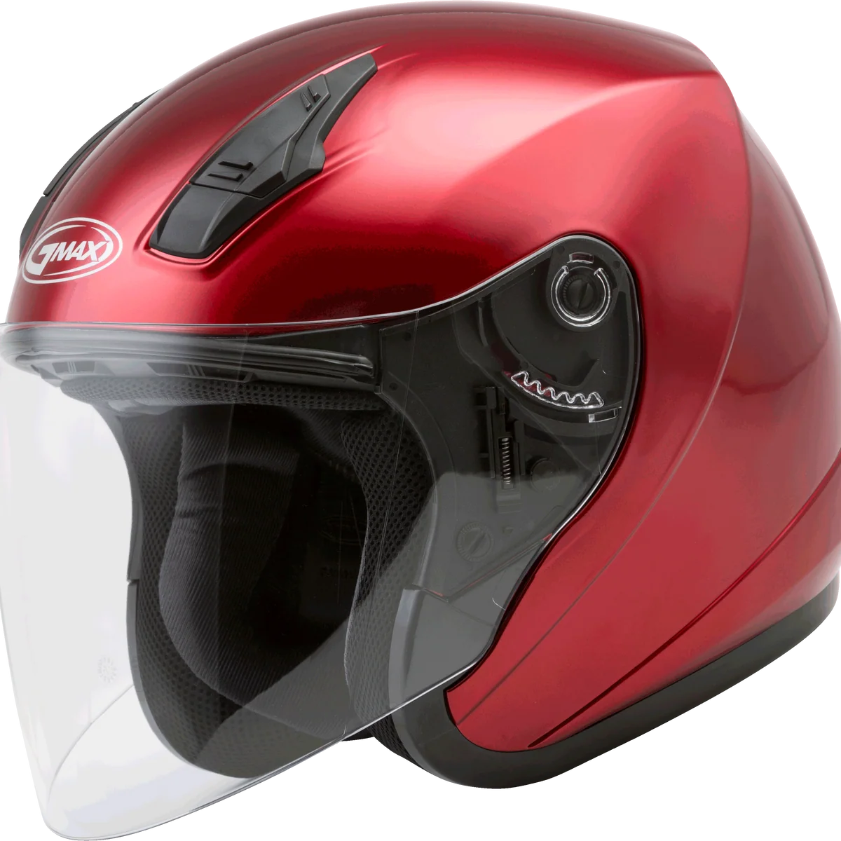 High-Performance GMAX OF-17 Open Face Helmet in Candy Red - G317097N XL Sophisticated