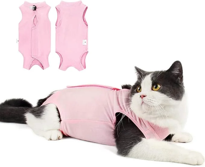 Versatile Cat Recovery Suit for Abdominal Wounds or Skin Diseases Cat Onesie for Cats Fine