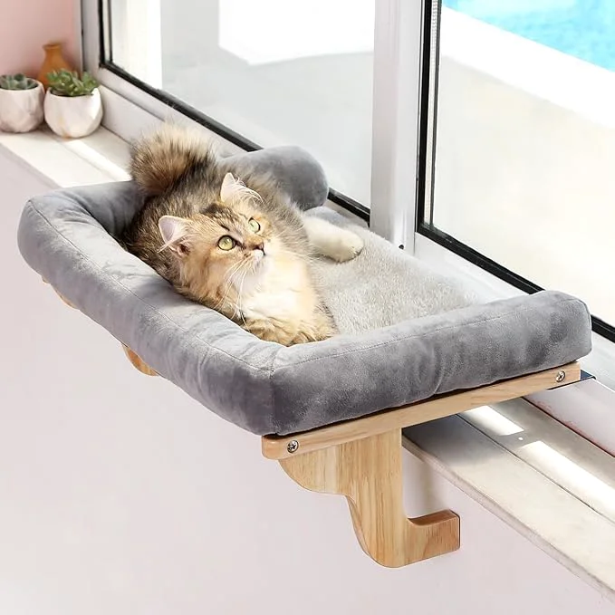Traditional Zakkart Cat Perch for Window Sill Modern