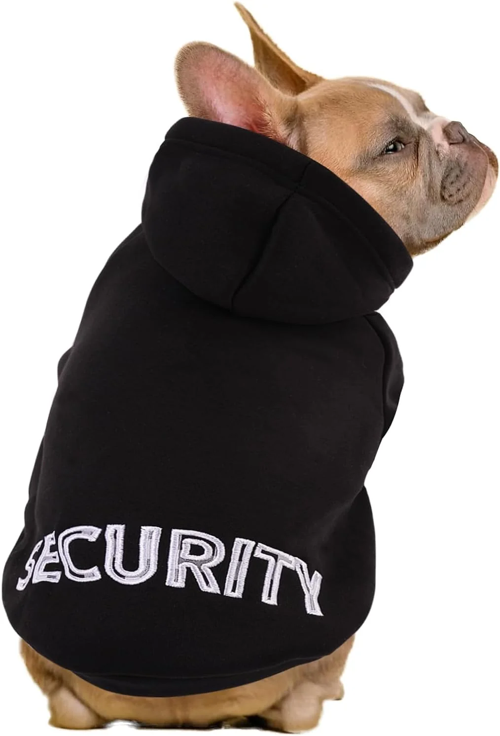 Practical SAWMONG Dog Hoodie Flannel Pet Hooded Sweater with Hat Puppy Pullover Sweater Shirt Dog Security Black XL High-Grade