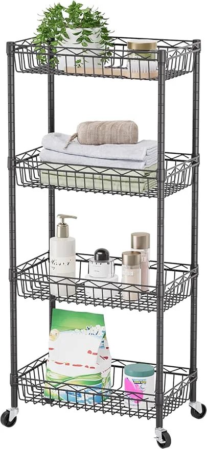 Verified SINGAYE Shelf Closet Wire Shelving：Adjustable Metal Unit for Laundry Room Organization Bathroom Kitchen Home Storage with Wheels Pantry Rack ShelvesAbout ThisOverview Practical