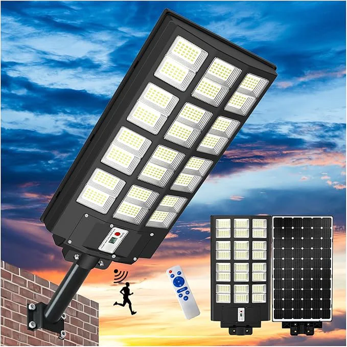 Expertly Made Solar Flood Lights Outdoor Waterproof 9000W Solar Street Light with Motion Sensor Dusk to Dawn Commercial Parking Lot LightAbout ThisOverview Classic