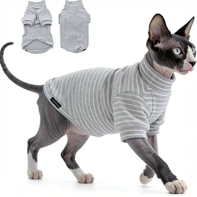 High-End Fleece Sphynx Cat Clothes Soft Hairless Cat Clothes Pullover Cat Sweater Premium