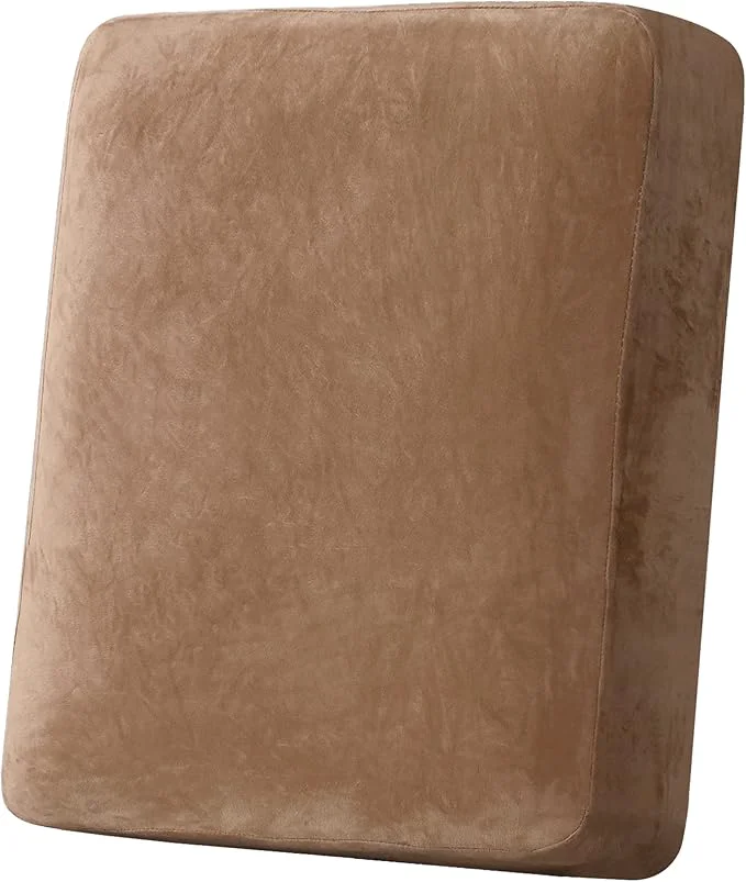 Superior H.VERSAILTEX Velvet Stretch Couch Cushion Cover Plush Cushion Slipcover for Chair Cushion Furniture Protector Seat Cushion Sofa Cover 1 Piece Armchair Cushion Covers Camel About ThisOverview Refined