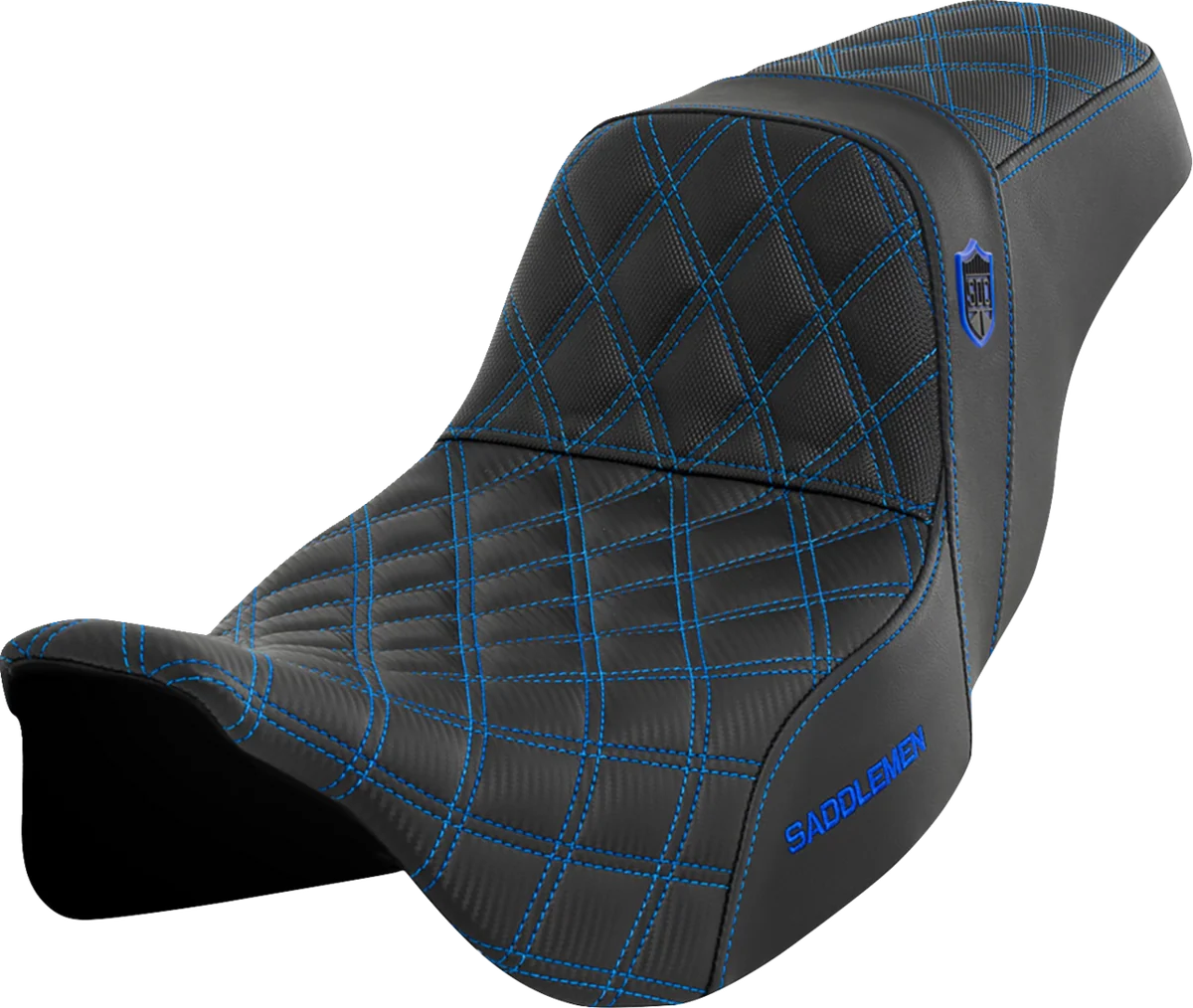 Advanced SADDLEMEN Pro Series SDC Performance Seat - Blue Stitch - FLH FLT '08-'23 SC80807BLU Verified
