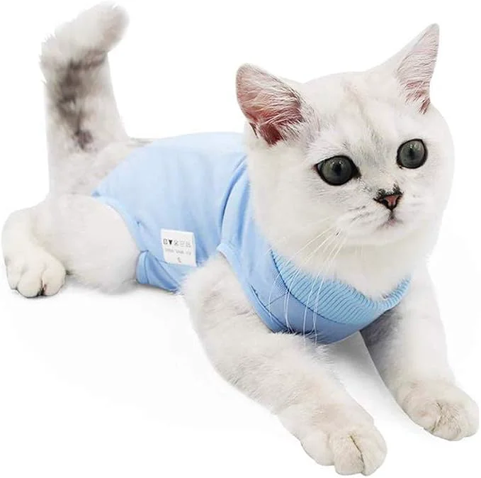 Premium Material Cat Recovery Suit for Abdominal Wounds or Skin Diseases Cat Onesie for Cats Original