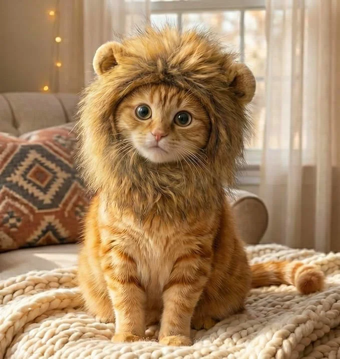 Soft Lion Mane Costume for Cats Smart