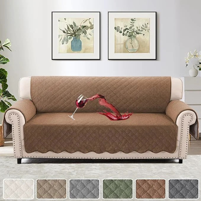 Responsible H.VERSAILTEX Waterproof Quilted Couch Covers Non Slip Sofa Covers Protector Slipcovers for Dogs Covers for 3 Cushion Couch Sofa Pet Furniture Protector Modern Fleece Fabric Sofa Caramel About ThisOverview User-Friendly