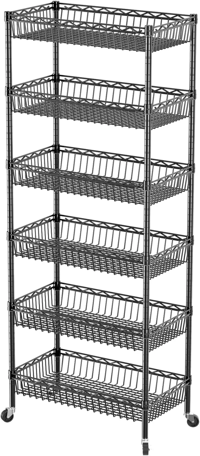 Recyclable SINGAYE Shelf Closet Wire Shelving：Adjustable Metal Unit for Laundry Room Organization Bathroom Kitchen Home Storage with Wheels Pantry Rack ShelvesAbout ThisOverview World-Class