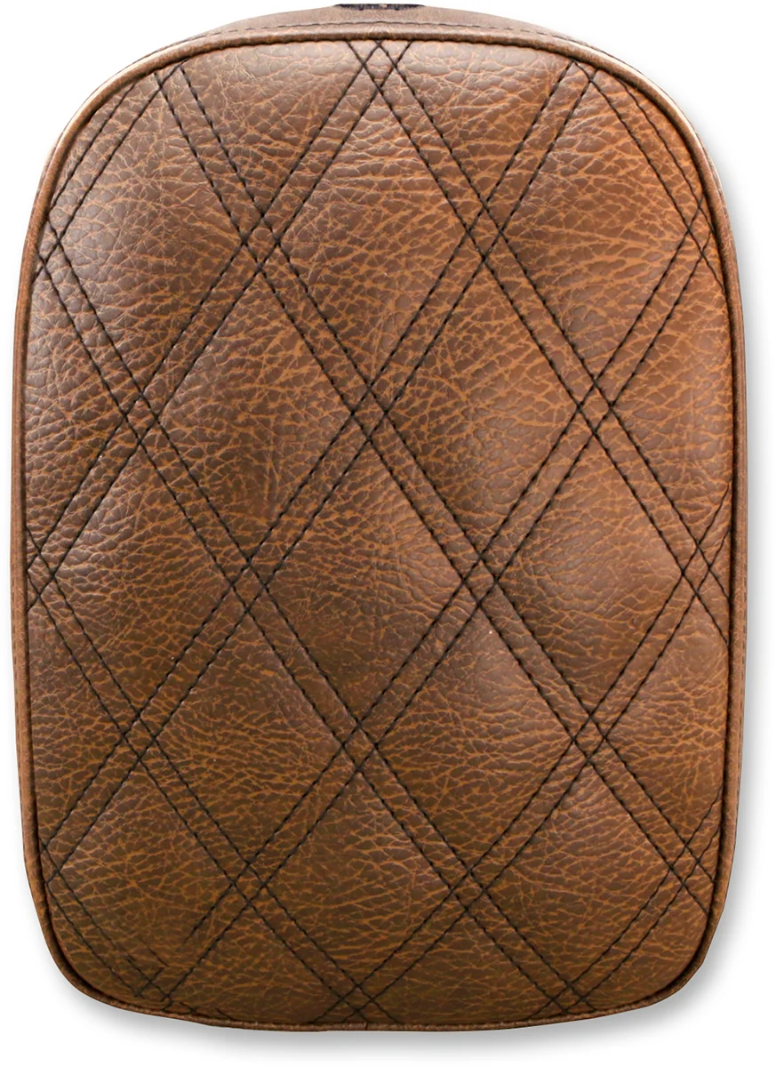 Reusable SADDLEMEN Detachable Pillion Pad - Lattice Stitched - Brown SA1026 Practical