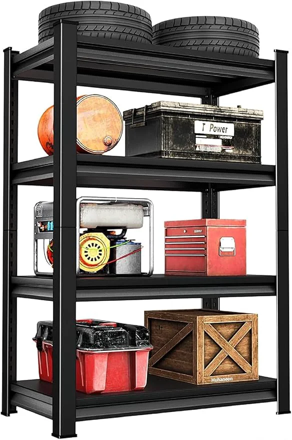 Exceptional 36''W Garage Shelves Heavy Duty - 1 480Lbs Steel Metal Adjustable Utility Storage Shelving Rack Units 36 W x 16 D x 66 H 4 Tier BlackAbout ThisOverview Original