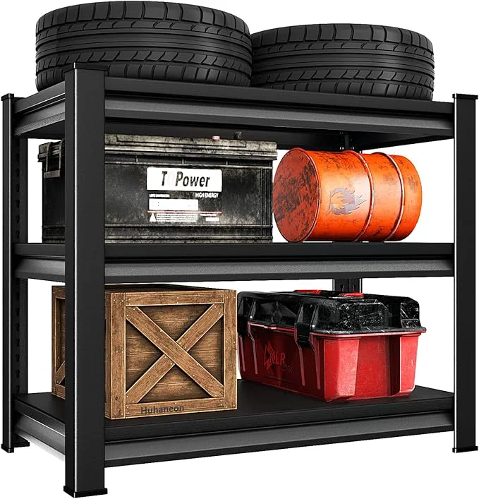 Versatile 36''W Garage Shelves Heavy Duty - 1 200Lbs Steel Metal Adjustable Utility Storage Shelving Rack Units 36 W x 16 D x 36 H 3 Tier BlackAbout ThisOverview Minimalist