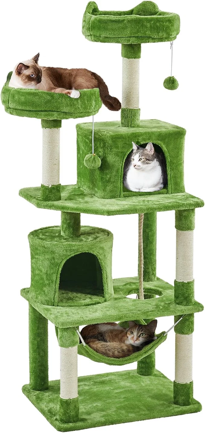 Authentic Yaheetech 62.5inches Cat Tree Cat Tower Kitten Condo Efficient