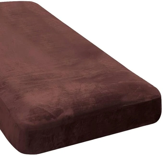 Certified H.VERSAILTEX Velvet Stretch Individual Chaise Cover Sectional Couch Covers for L Shaped Sofa Both Left Right Furniture Protector Seat Cushion Sofa Cover 1 Piece Chaise Cover Brown About ThisOverview Artisan